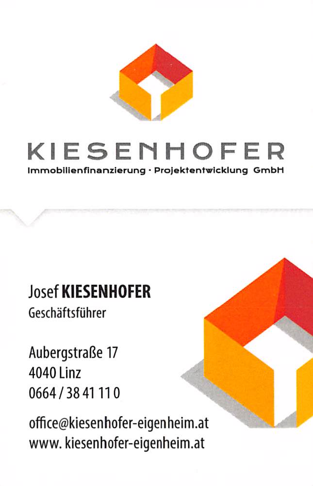 Visitenkarte von Josef Kiesenhofer
